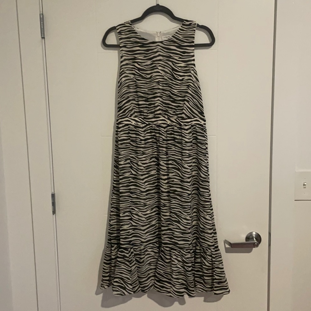 J.Crew Factory Zebra Dress